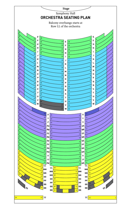 BPO Symphony Hall Orchestra Seating Chart Corrected
