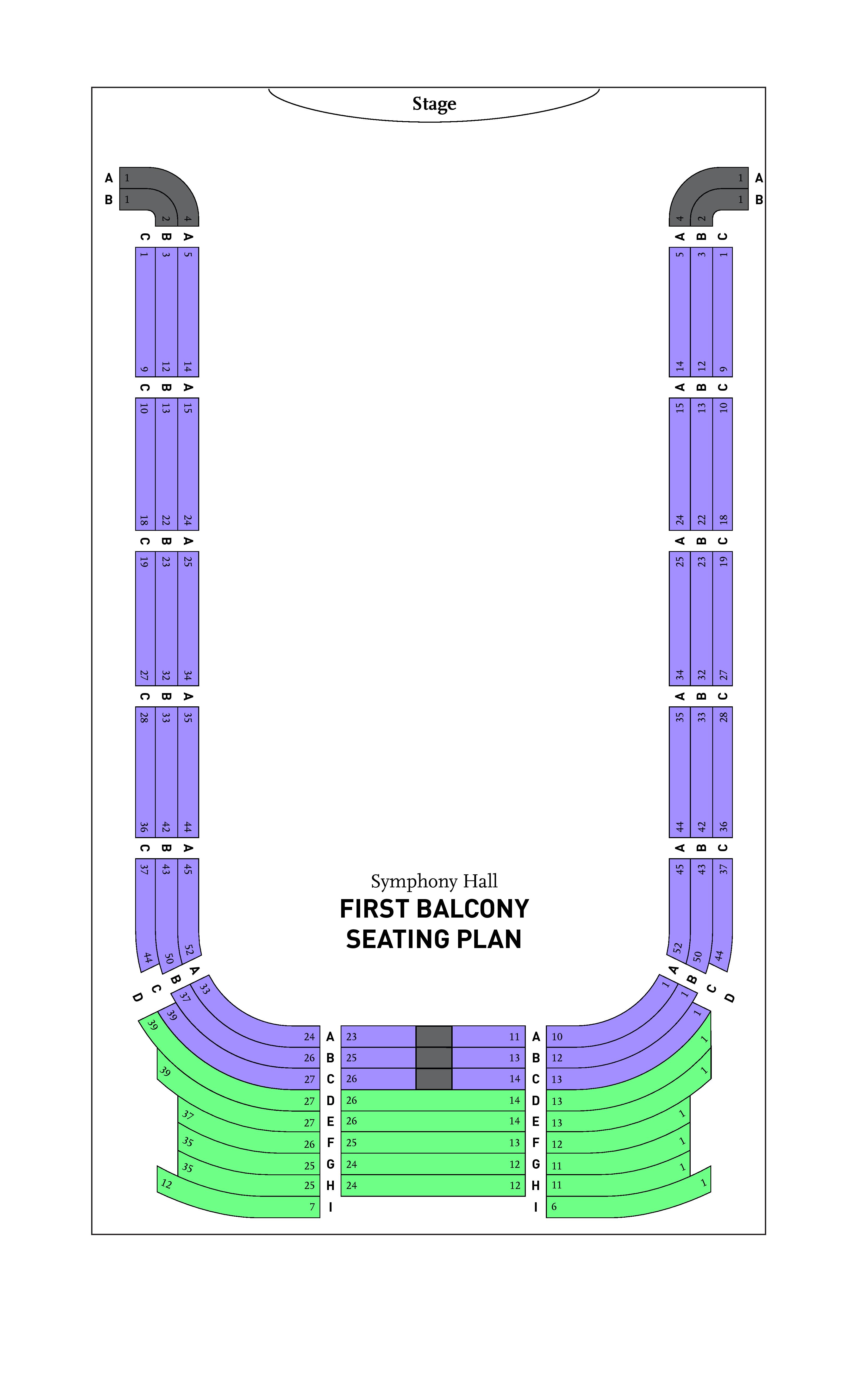 Seating Chart For Symphony Hall Boston