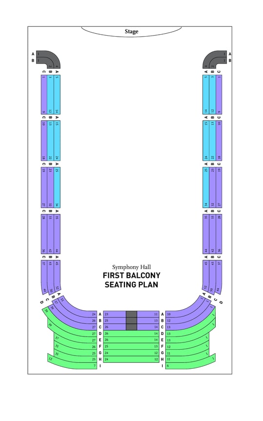 FY23 BPYO Symphony Hall First Balcony Seating Chart-1