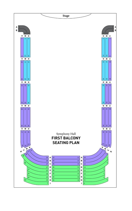 FY23 BPYO Symphony Hall First Balcony Seating Chart-2
