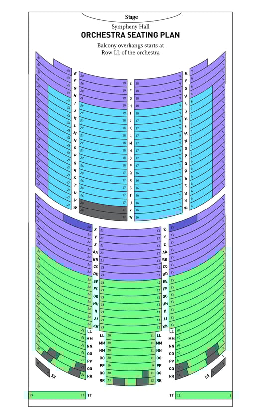 FY26 BPYO Symphony Hall Orchestra Seating Chart