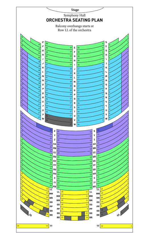 FY26BPO Symphony Hall Orchestra Seating Chart